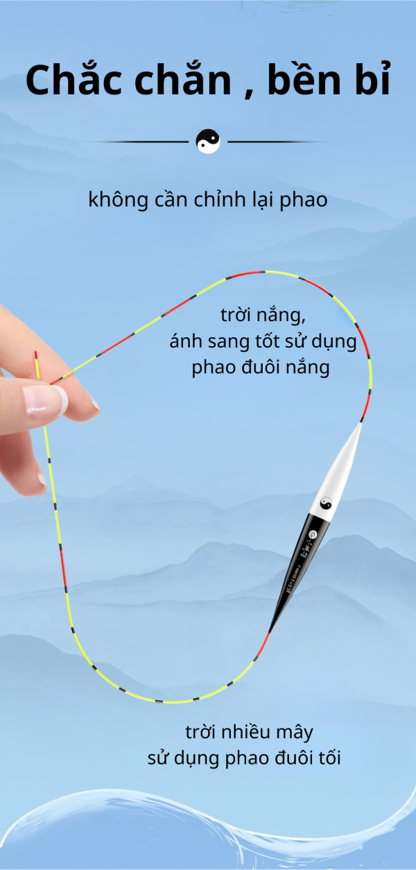 Phao câu cá Phoenix đuôi kép cao cấp - Hình ảnh 7