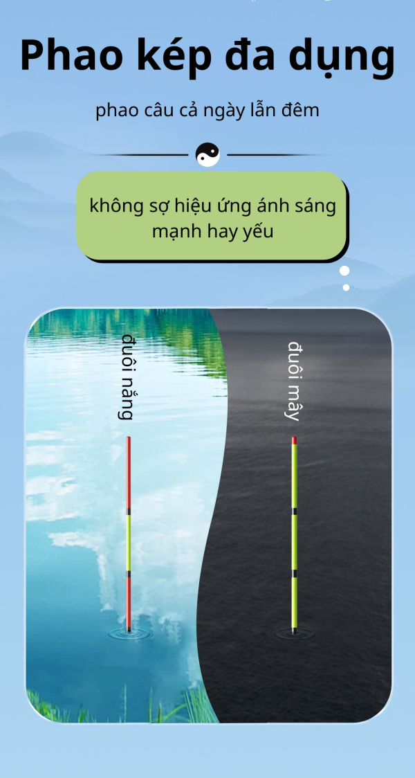 Phao câu cá Phoenix đuôi kép cao cấp - Hình ảnh 6