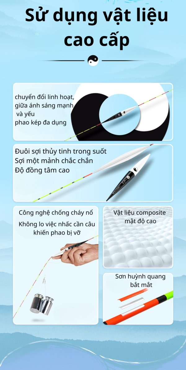 Phao câu cá Phoenix đuôi kép cao cấp - Hình ảnh 2
