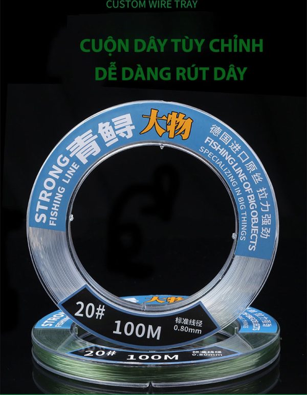 DÂY CÂU GERMAN CÂU CÁ LỚN CUỘN 100M - Hình ảnh 10