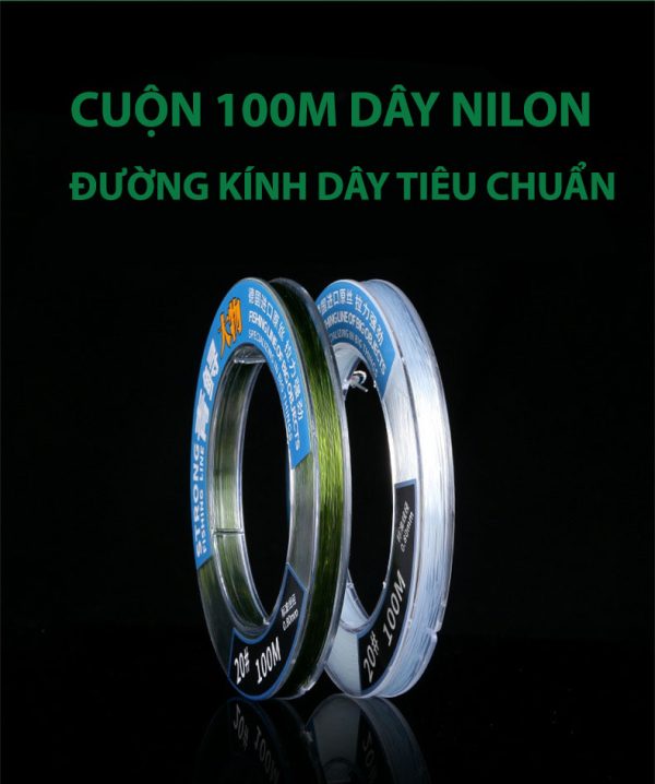 DÂY CÂU GERMAN CÂU CÁ LỚN CUỘN 100M - Hình ảnh 7