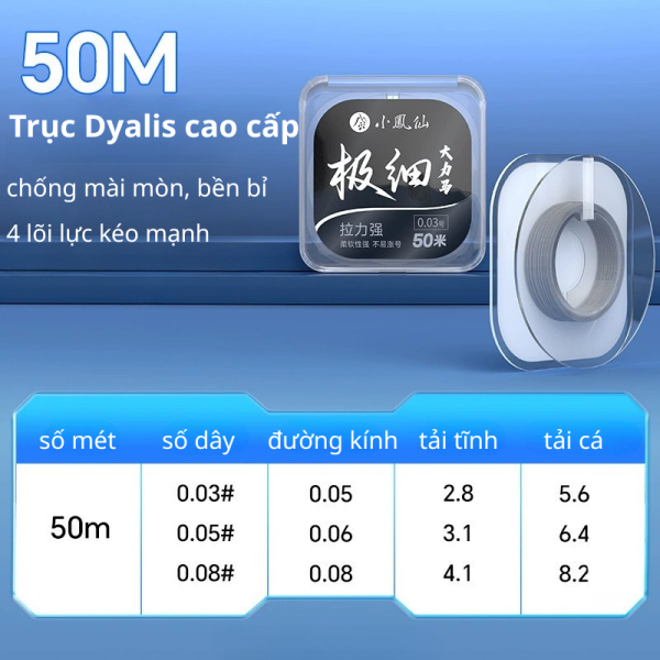 🎣 DÂY DÙ LÀM THẺO DYALIS CAO CẤP – SIÊU MỎNG, SIÊU BỀN, CỰC NHẠY! 🎣 - Hình ảnh 3