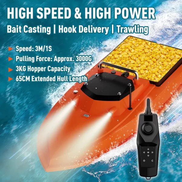 Thuyền Xả Mồi Câu Cá Từ Xa D80 - Ảnh 2