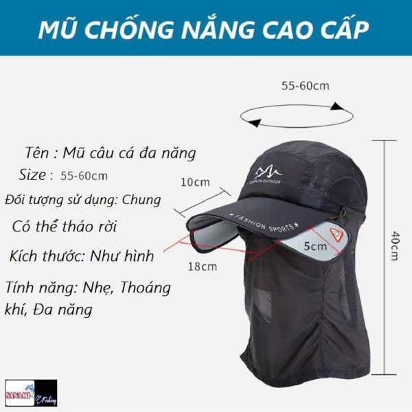 Mũ Lưỡi Trai Nam Nữ LVXINGZHE Outdoor  Thoáng Khí, Thoải Mái, Chống Nắng Hoàn Hảo - Ảnh 12