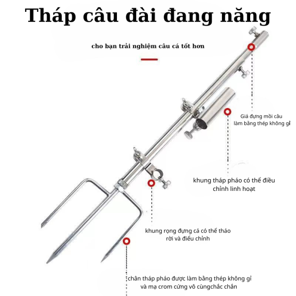 Tháp câu đài đa năng cao cấp - Gọn nhẹ, chắc chắn, linh hoạt - Ảnh 4