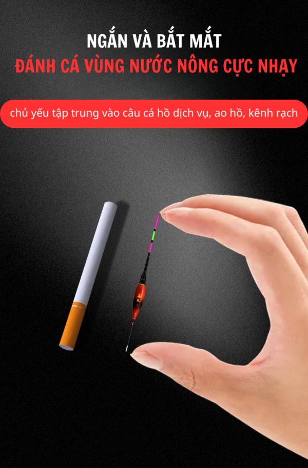 Phao cảm biến đổi màu Tiểu Vy - Nhìn một phát biết cá ăn ngay - Ảnh 2