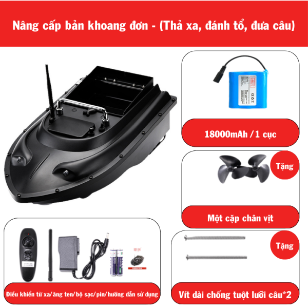 Thuyền Xả Mồi Điều Khiển Từ Xa GPS - Ảnh 7