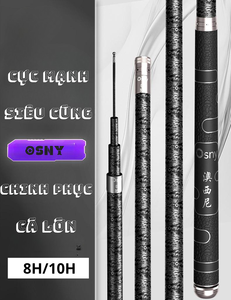 Cần Câu Carbon Hắc Long Cao Cấp