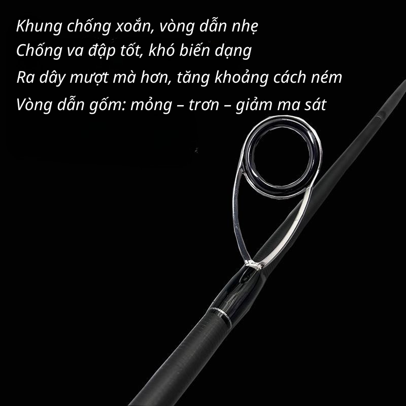 CẦN CÂU LURE CARBON FKC CAO CẤP - Ảnh 4