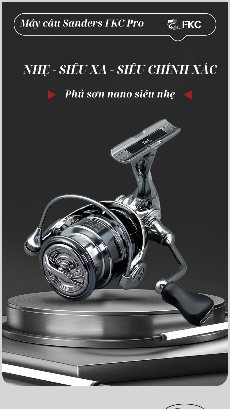 Máy Câu Sanders FKC Pro Cao Cấp